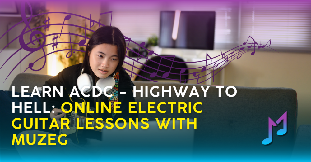 Learn ACDC - Highway to Hell: Online Electric Guitar Lessons with Muzeg
